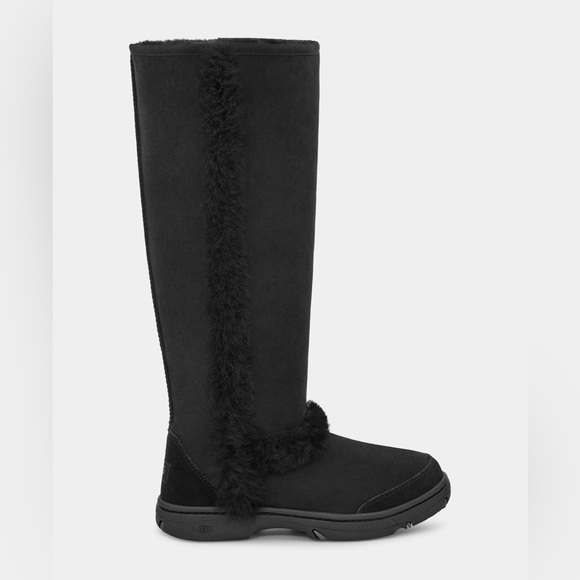 Women Black Sunburst Extra Tall Uggs - Picture 1 of 4